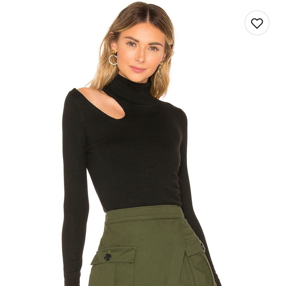 Lovers and friends shoulder cut out sweater.